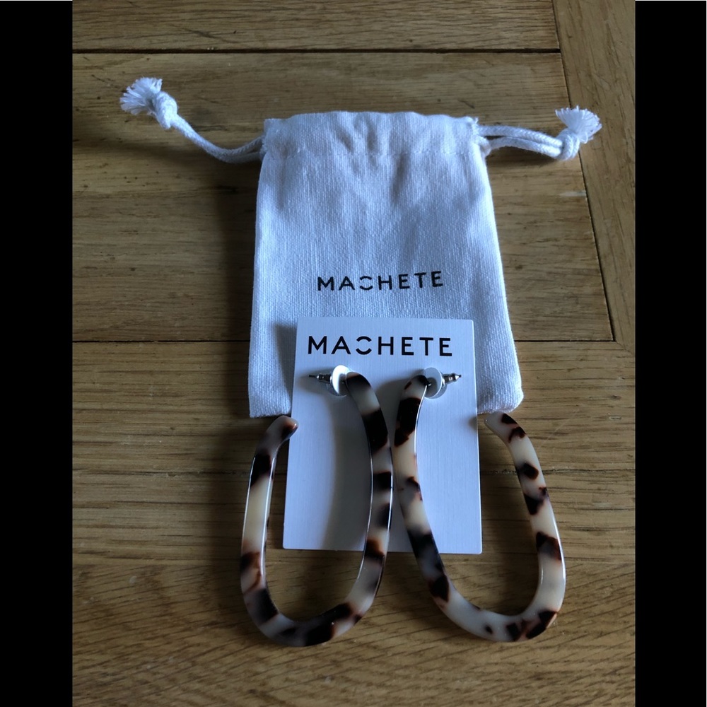 Machete Margot X Earrings Ash Blonde Tortoise